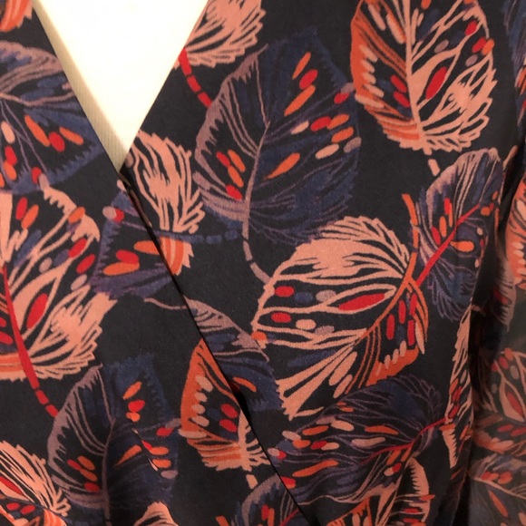 The J. Peterman Company Ruffle Midi Maxi Dress size 12 - Picture 7 of 7